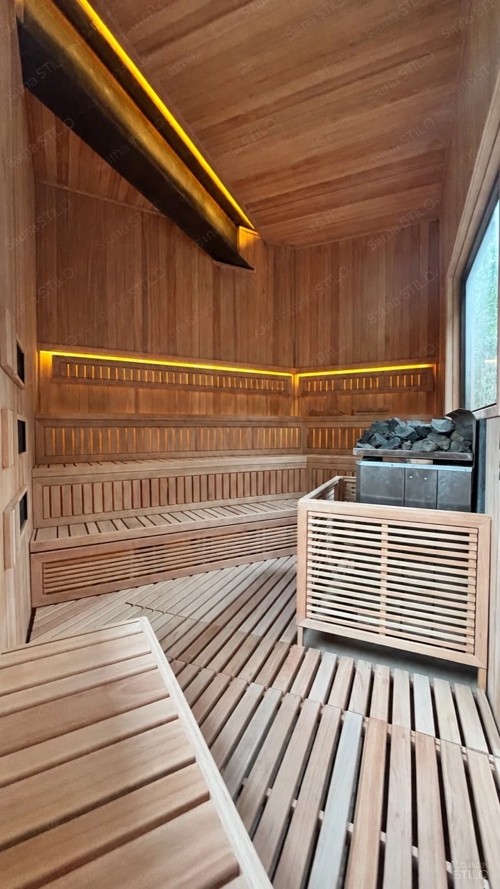 Sistema finlandés del proyecto híbrido de Sauna Stilo en Tepoztlán